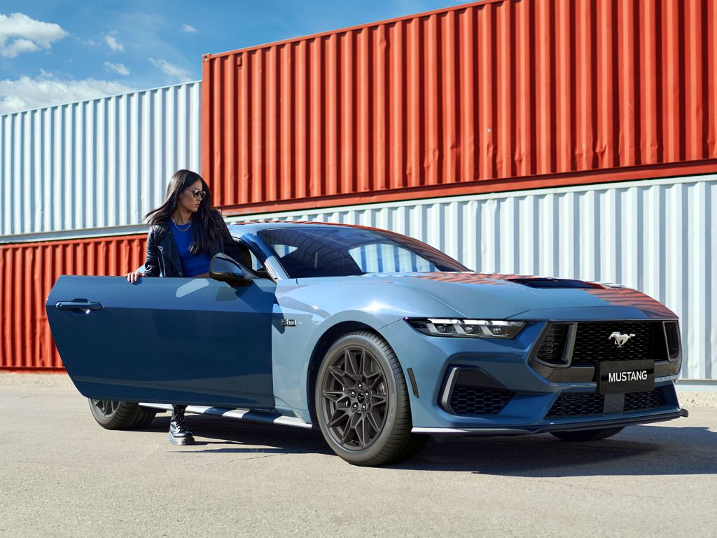 2025 Ford Mustang Blue Ember