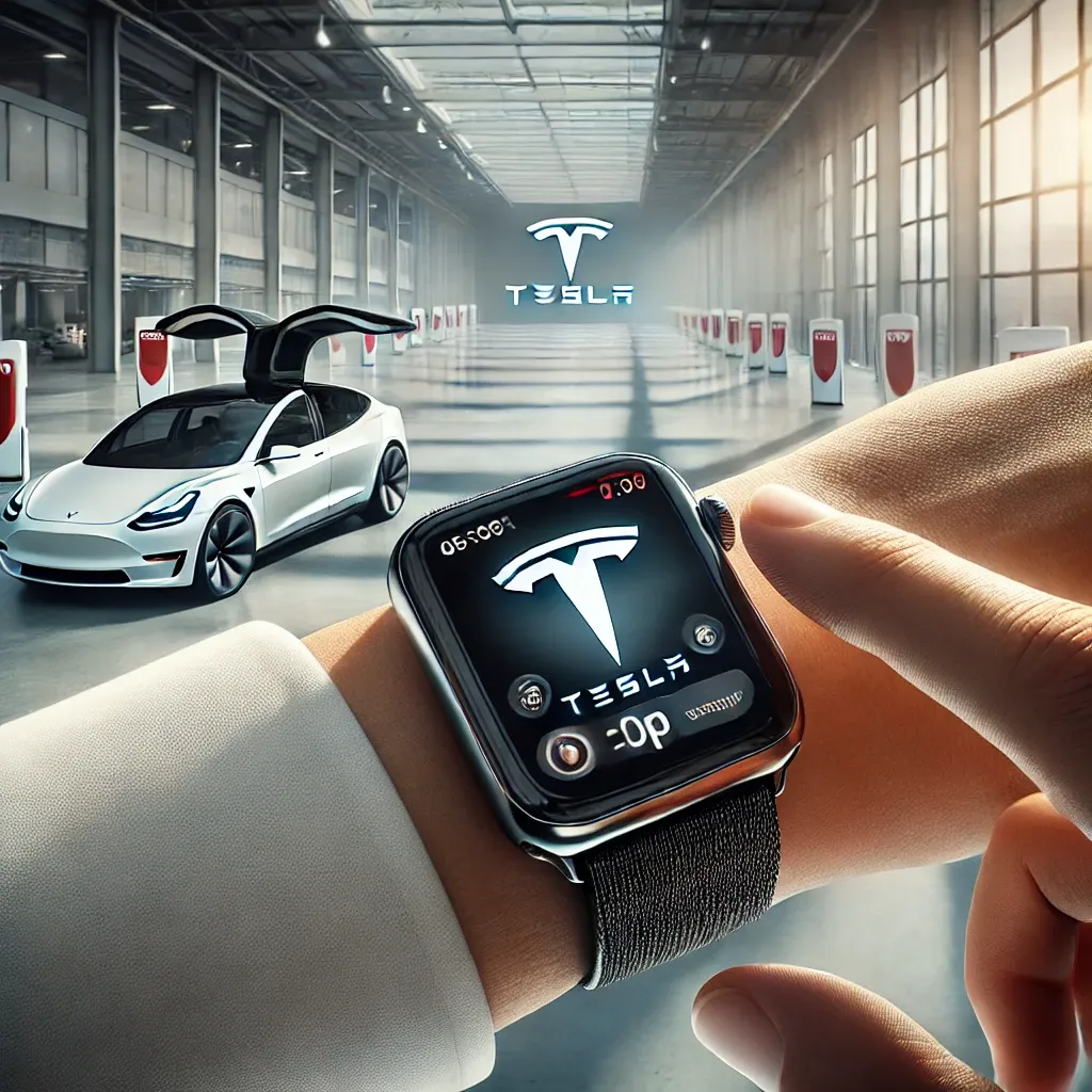 Tesla App Update Allows Apple Watch Control of Vehicles