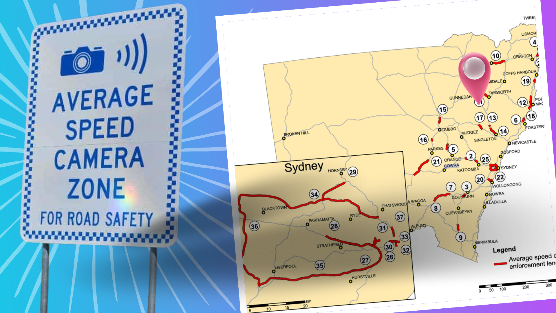 NSW Average Speed Cameras 2025: Locations Revealed