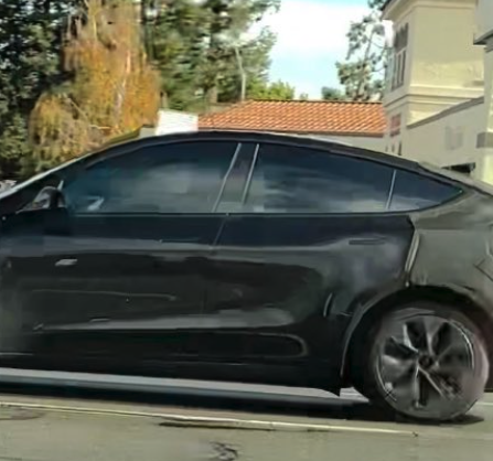 Close up of the door handles - Tesla Model Y Juniper