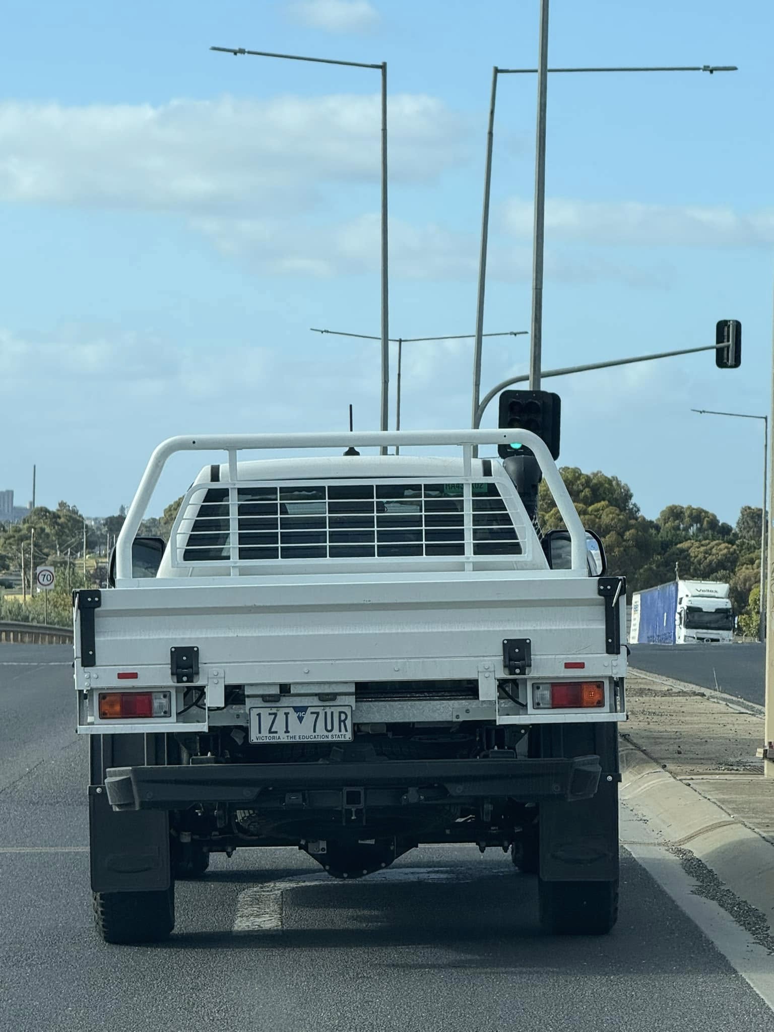 The Rear of the Ford Ranger Super Duty Prototype in Australia with Enhanced Off-road features