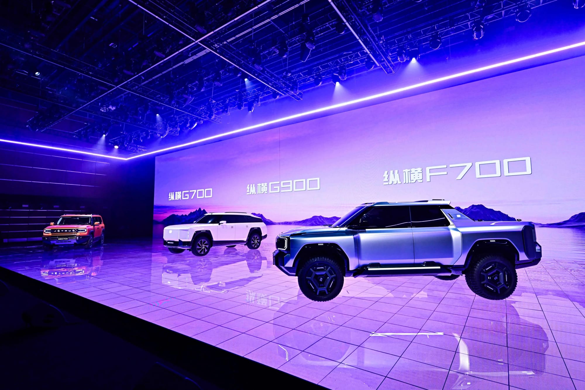 Chery Unveils Jetour Zongheng: A Lineup of 1200kW Luxury Electric Utes and SUVs