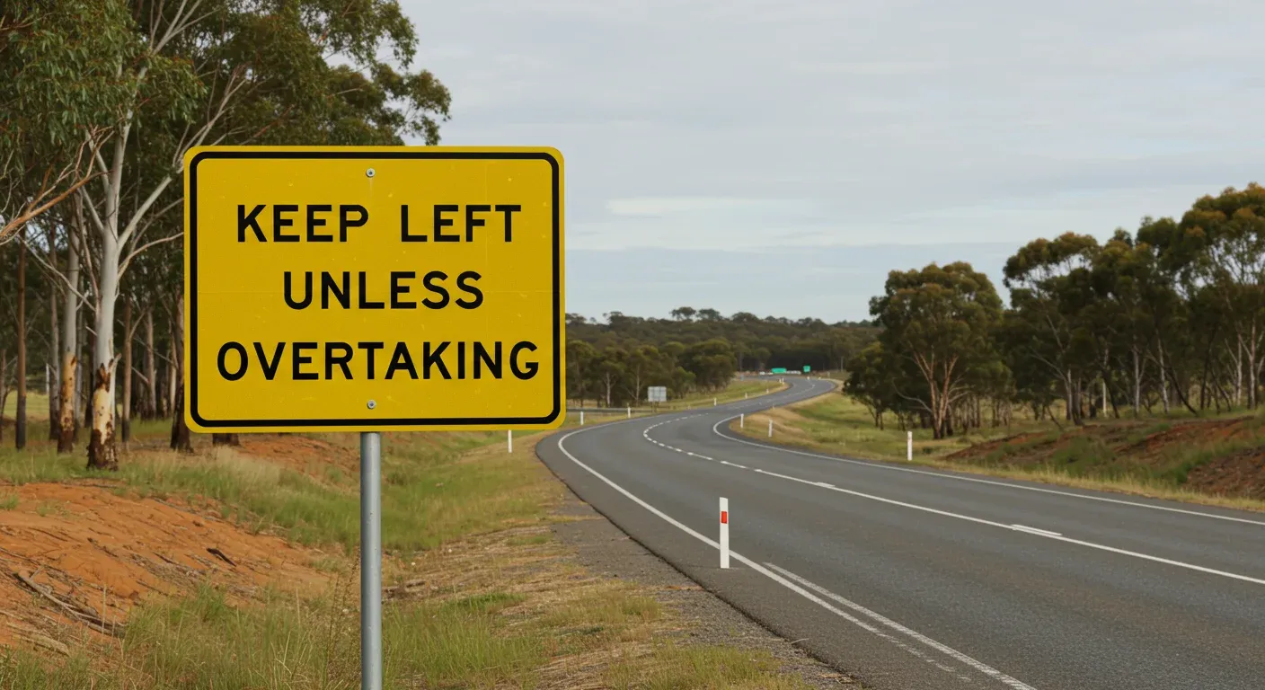 Keep left unless overtaking NSW