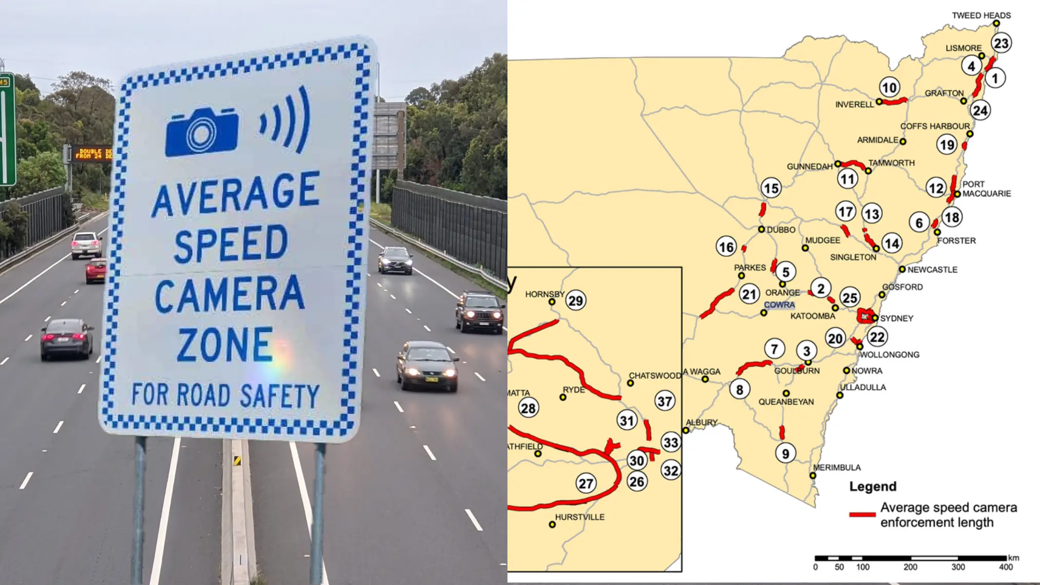 NSW Expands Average Speed Camera Trial to All Vehicles